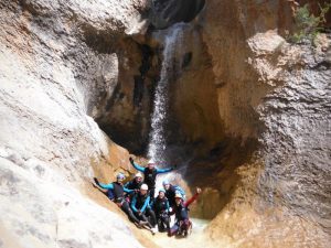 Barranco de Mascun superior - reseña - Nacho Segorbe - Guías Roca y Agua - Cascada de Peña Guara